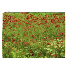 Poppy Vii Cosmetic Bag (xxl)  by colorfulartwork