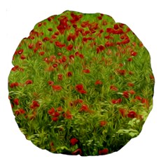 Poppy VII Large 18  Premium Round Cushions