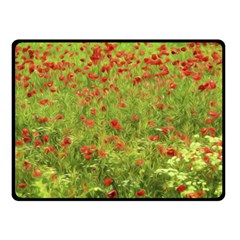 Poppy VII Double Sided Fleece Blanket (Small) 