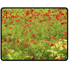 Poppy VII Double Sided Fleece Blanket (Medium) 