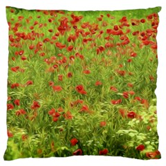 Poppy Vii Standard Flano Cushion Case (one Side) by colorfulartwork