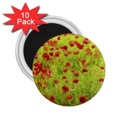 Poppy Viii 2 25  Magnets (10 Pack)  by colorfulartwork