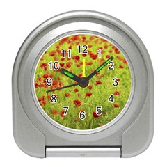 Poppy Viii Travel Alarm Clocks by colorfulartwork