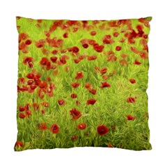 Poppy Viii Standard Cushion Case (one Side) by colorfulartwork