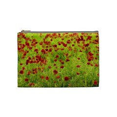 Poppy Viii Cosmetic Bag (medium)  by colorfulartwork