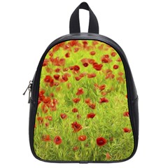 Poppy Viii School Bags (small)  by colorfulartwork