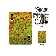 Poppy Viii Playing Cards 54 (mini)  by colorfulartwork