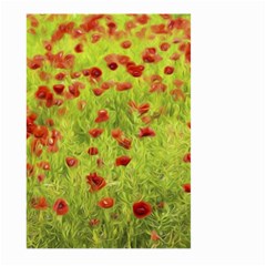 Poppy Viii Large Garden Flag (two Sides) by colorfulartwork