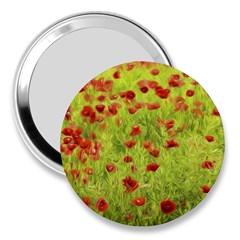 Poppy Viii 3  Handbag Mirrors by colorfulartwork