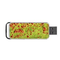 Poppy Viii Portable Usb Flash (one Side) by colorfulartwork