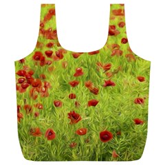 Poppy Viii Full Print Recycle Bags (l)  by colorfulartwork