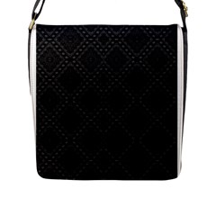 BACK IS BLACK Flap Messenger Bag (L) 