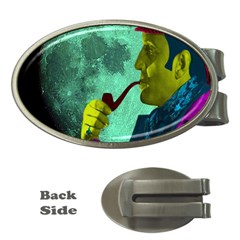 Sherlock Holmes Money Clips (oval)  by icarusismartdesigns