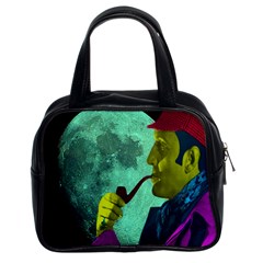 Sherlock Holmes Classic Handbags (2 Sides) by icarusismartdesigns