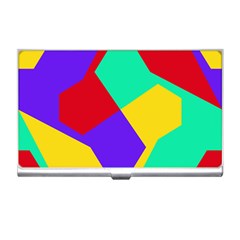 Colorful Misc Shapes                                                  			business Card Holder by LalyLauraFLM