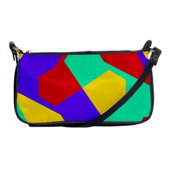 Colorful Misc Shapes                                                  			shoulder Clutch Bag by LalyLauraFLM