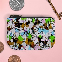 Brush Strokes On A White Background                                                   	mini Coin Purse by LalyLauraFLM