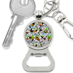 Brush Strokes On A White Background                                                   			bottle Opener Key Chain by LalyLauraFLM