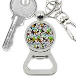 Brush strokes on a white background                                                   			Bottle Opener Key Chain Front