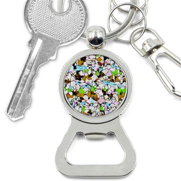 Brush strokes on a white background                                                   			Bottle Opener Key Chain