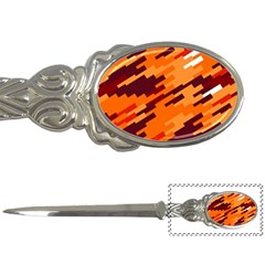 Brown Orange Shapes                                                    			letter Opener by LalyLauraFLM