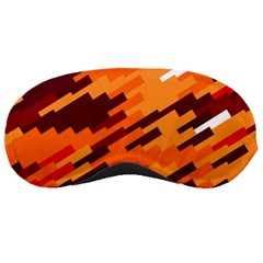 Brown Orange Shapes                                                    			sleeping Mask by LalyLauraFLM