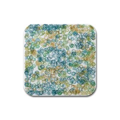 Fading Shapes Texture                                                    			rubber Square Coaster (4 Pack by LalyLauraFLM