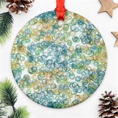 Fading Shapes Texture                                                    			ornament (round) by LalyLauraFLM