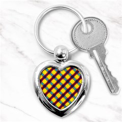 Blue X Chains                                                     			key Chain (heart) by LalyLauraFLM