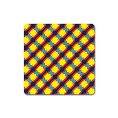 Blue X Chains                                                     			magnet (square) by LalyLauraFLM