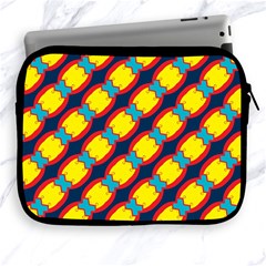 Blue X Chains                                                     			apple Ipad 2/3/4 Zipper Case by LalyLauraFLM