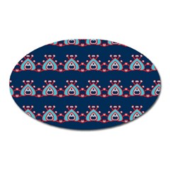 Hearts Pattern                                                      			magnet (oval) by LalyLauraFLM