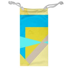 Blue yellow shapes                                                        Jewelry Bag