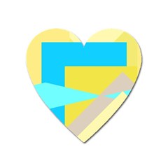 Blue yellow shapes                                                        			Magnet (Heart)