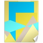 Blue yellow shapes                                                        			Canvas 16  x 20  15.75 x19.29  Canvas - 1