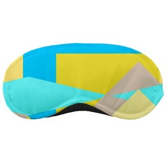 Blue yellow shapes                                                        			Sleeping Mask