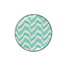 Blue Waves Pattern                                                         			hat Clip Ball Marker by LalyLauraFLM