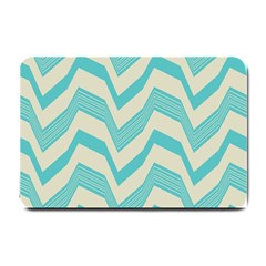 Blue Waves Pattern                                                         			small Doormat by LalyLauraFLM