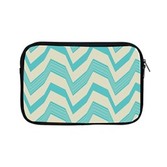 Blue Waves Pattern                                                         			apple Ipad Mini Zipper Case by LalyLauraFLM