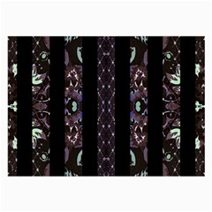 Oriental Floral Stripes Large Glasses Cloth by dflcprints