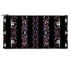 Oriental Floral Stripes Pencil Cases by dflcprints