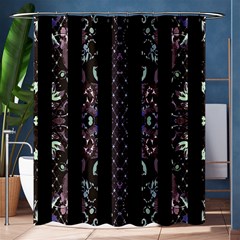 Oriental Floral Stripes Shower Curtain 60  X 72  (medium) 