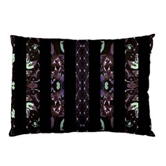 Oriental Floral Stripes Pillow Case (two Sides) by dflcprints