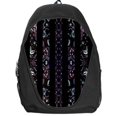 Oriental Floral Stripes Backpack Bag by dflcprints