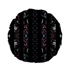 Oriental Floral Stripes Standard 15  Premium Flano Round Cushions