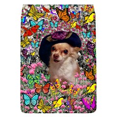 Chi Chi In Butterflies, Chihuahua Dog In Cute Hat Flap Covers (l)  by DianeClancy