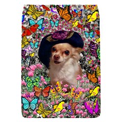 Chi Chi In Butterflies, Chihuahua Dog In Cute Hat Flap Covers (s)  by DianeClancy