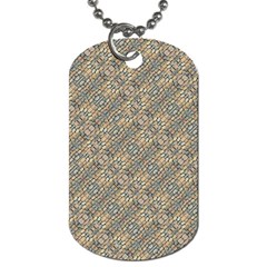 Cobblestone Geometric Texture Dog Tag (one Side) by dflcprints