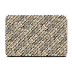 Cobblestone Geometric Texture Small Doormat  by dflcprints