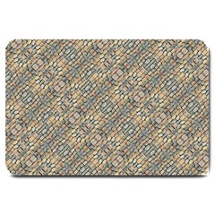 Cobblestone Geometric Texture Large Doormat  by dflcprints